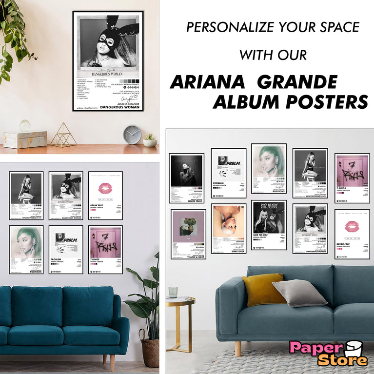 Ariana Grande Music Art Wall poster Pack of 10 (8.2x11.8 inch).