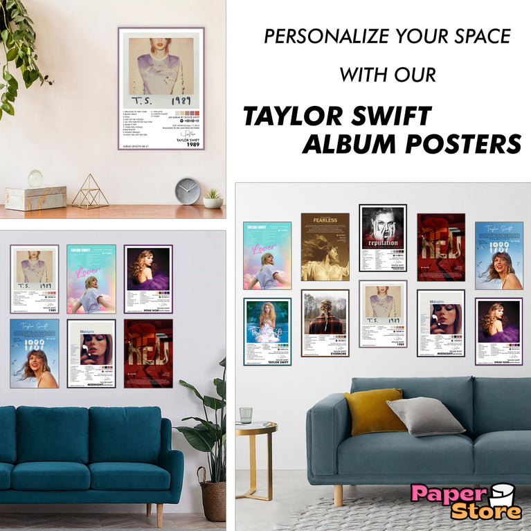 Taylor Swift Music Art Wall poster Pack of 12 (8.2x11.8 inch).