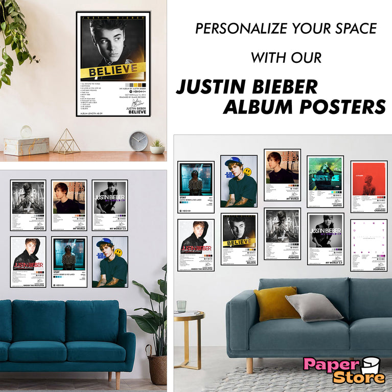 Justin Beiber Music Art Wall poster Pack of 10 (8.2x11.8 inch).