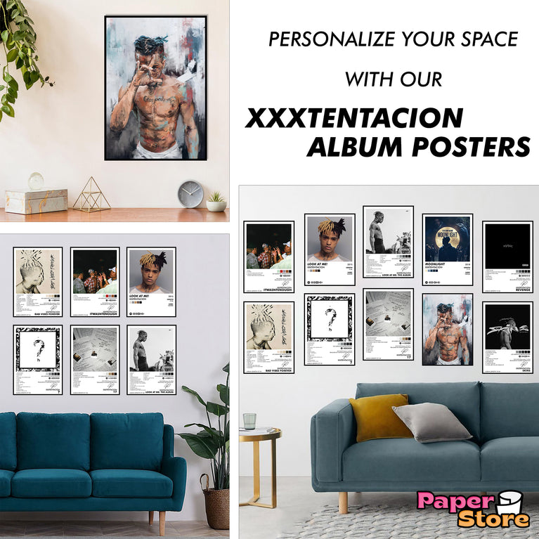 XXXTentacion Music Art Wall poster Pack of 10 (8.2x11.8 inch).