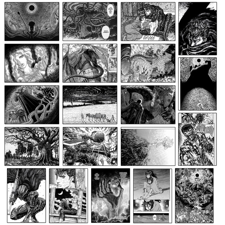 Berserk Manga Wall Poster Pack Of 20 (8.2x11.8 inch)