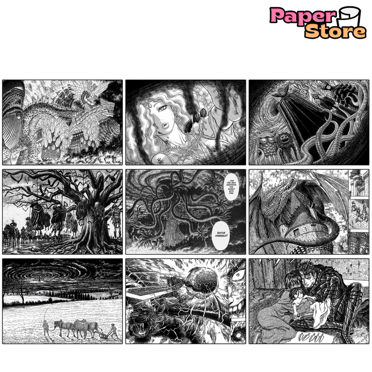 Berserk Manga Wall Poster Pack Of 20 (8.2x11.8 inch)