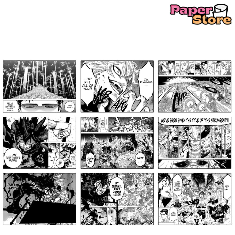 Black Clover Manga Wall Poster Pack Of 20 (8.2x11.8 Inch)