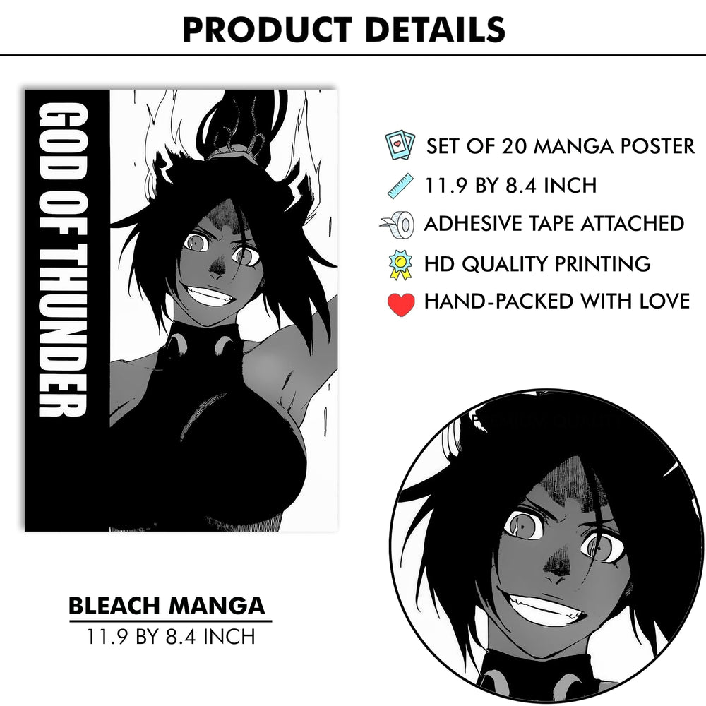 Bleach Manga Wall Poster Pack Of 20 (8.2x11.8 Inch)