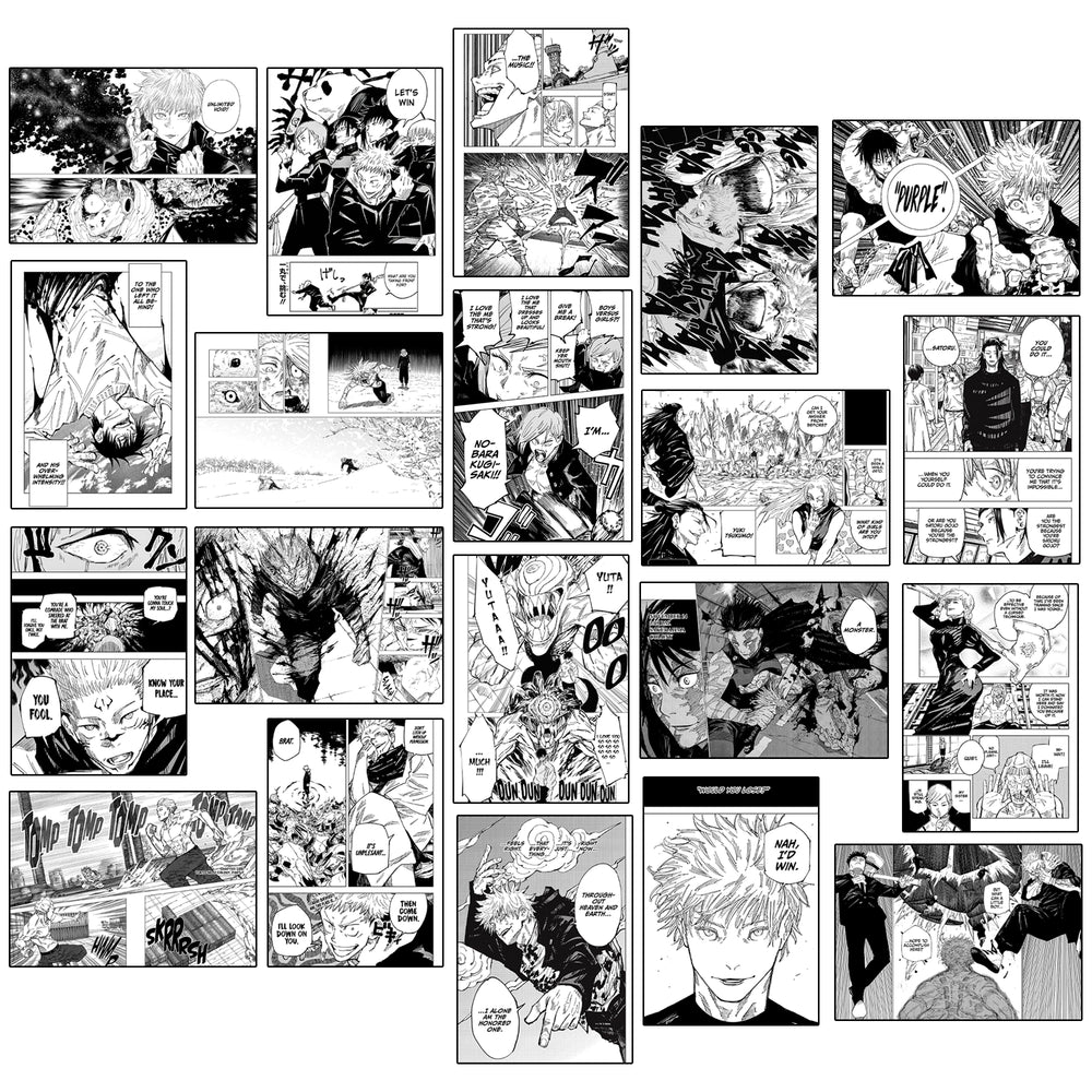 Jujutsu Kaisen Manga Wall Poster Pack Of 20 (8.2x11.8 Inch)