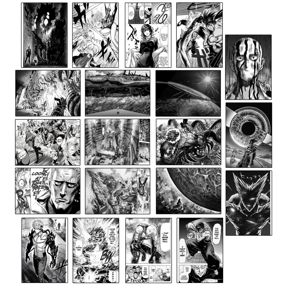 One Punch Man Manga Wall Poster Pack Of 20 (8.2x11.8 Inch)