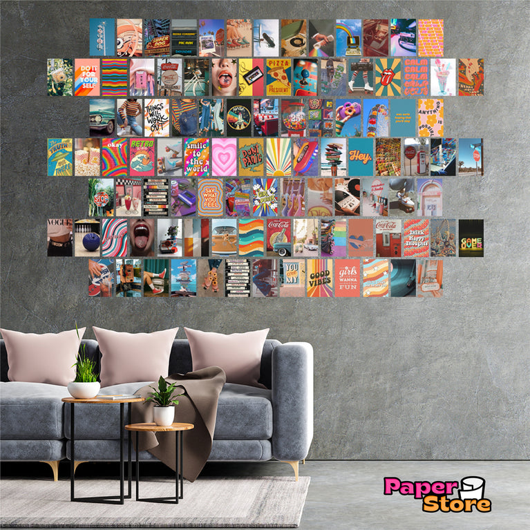 Retro Collage Kit Aesthetic Room Decor