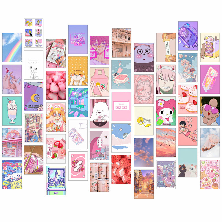 Anime Aesthetic Wall Collage Kit