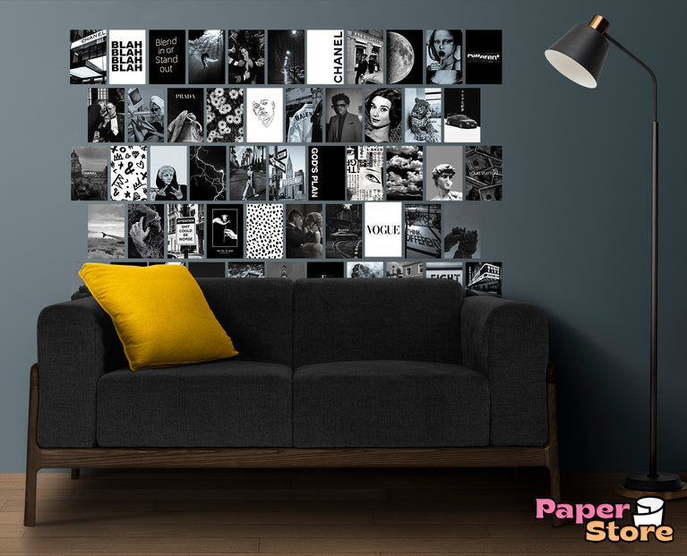 Black & White Wall Collage Kit