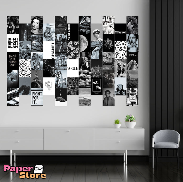 Black & White Wall Collage Kit