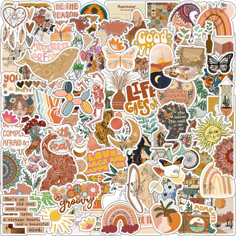 Boho sticker pack of 80+