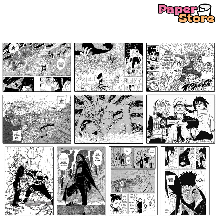 Naruto Manga Wall Poster Pack Of 20 (8.2x11.8 Inch)