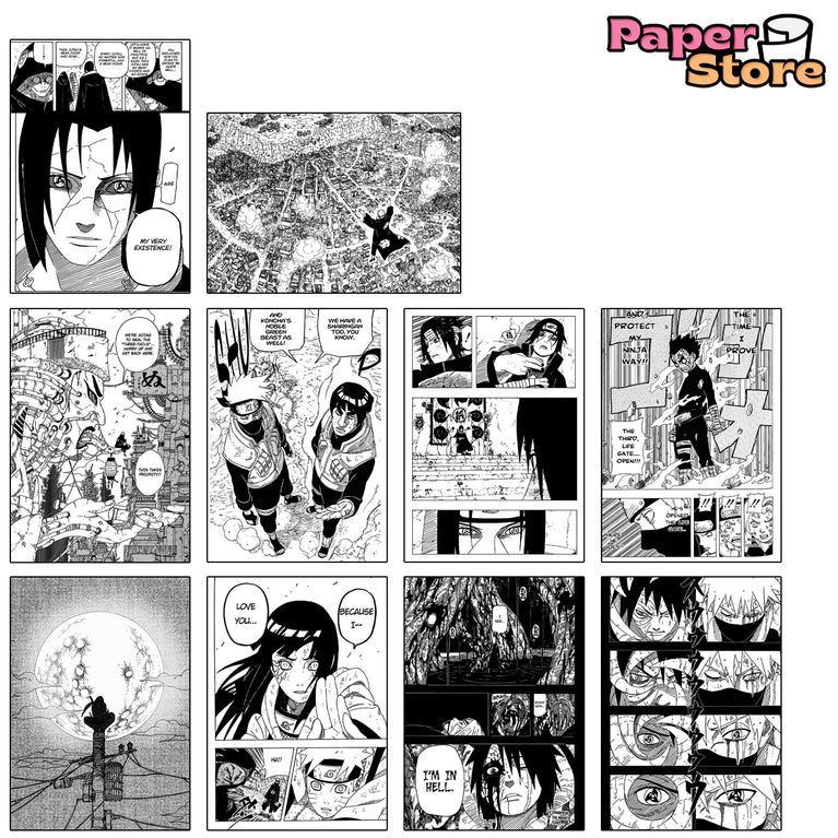 Naruto Manga Wall Poster Pack Of 20 (8.2x11.8 Inch)