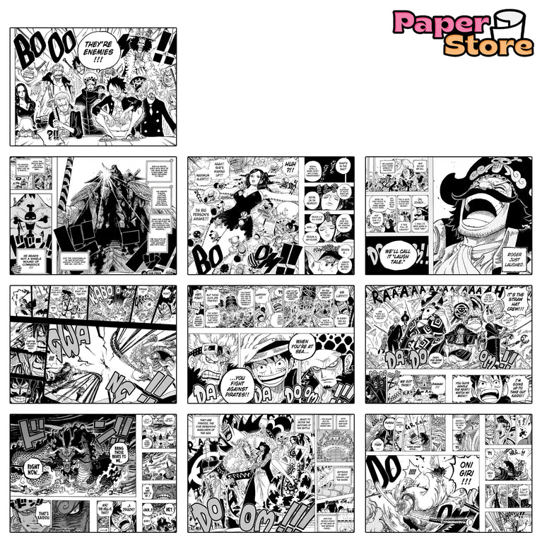 One Piece Manga Wall Poster Pack Of 20 (8.2x11.8 Inch)