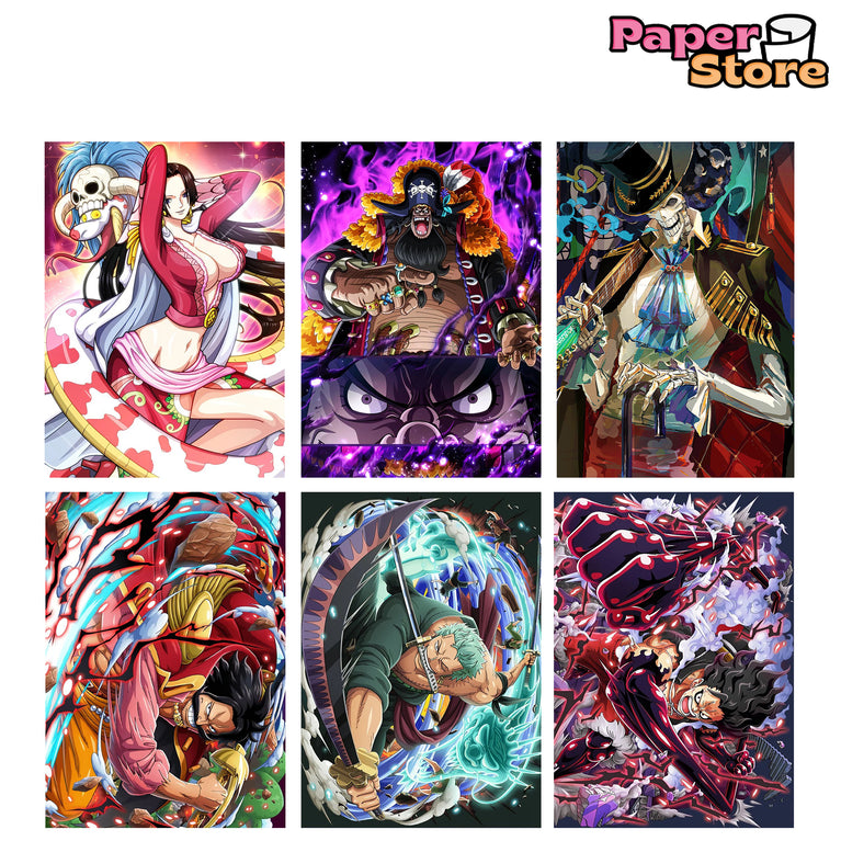 One Piece Anime Posters Pack Of 20 (8.2x11.8 inch)