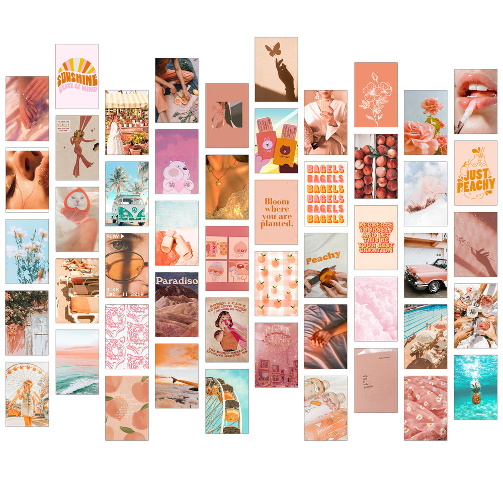 Peachy Wall Collage kit