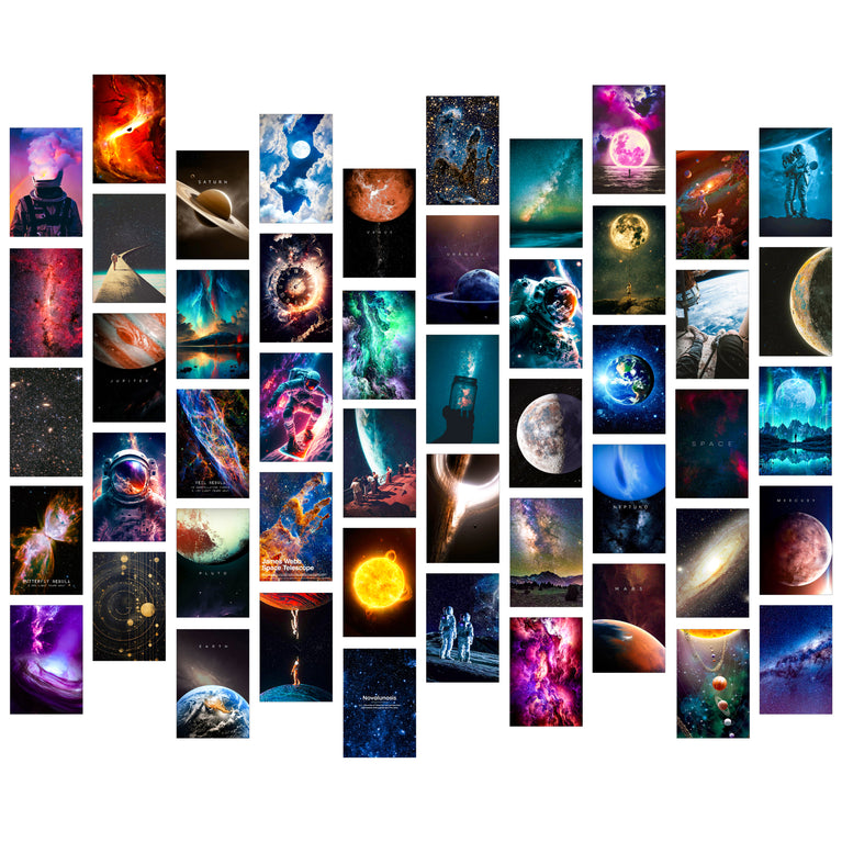 Space Themed Wall Collage Kit